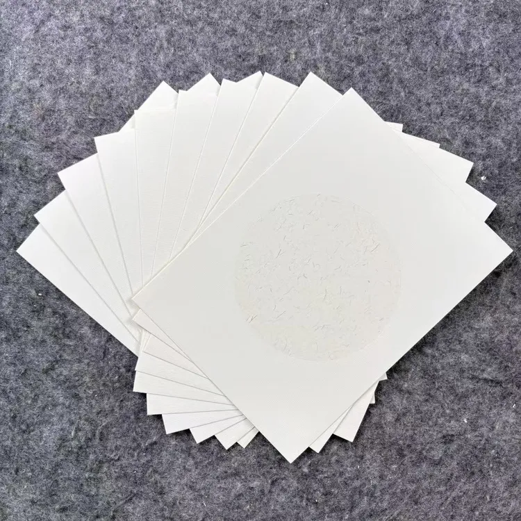 泾禧文房国展8寸熟宣半生熟宣纸卡纸书法创作作品纸麻笺宣纸