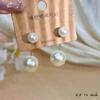 925银耳饰 小众耳饰两戴珠珠耳环耳钉简约气质温柔百搭甜美法式