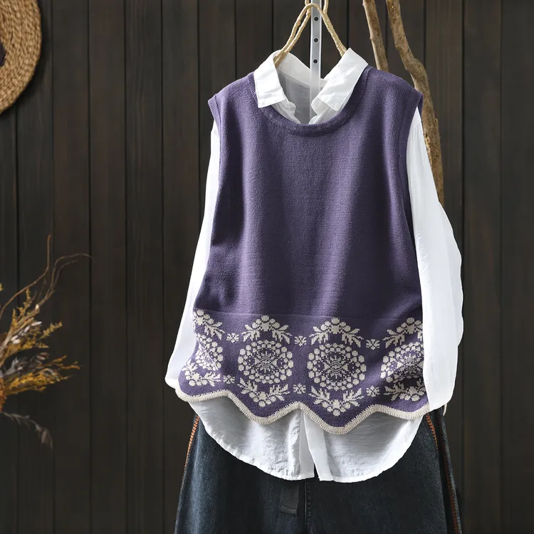 马甲女款外穿2026巨好看春季叠穿棉线针织小个子洋气无袖套头背心