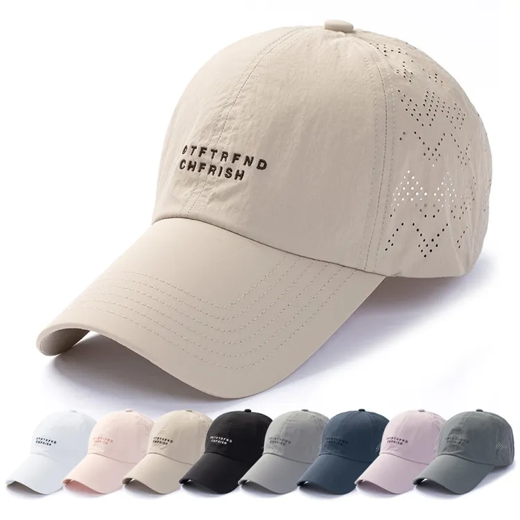 长沿男夏天薄款速干棒球帽大头围休闲鸭舌帽大码网眼防晒帽太阳帽