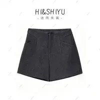 2025秋季新款时尚设计师百搭毛呢短裤YSB4334