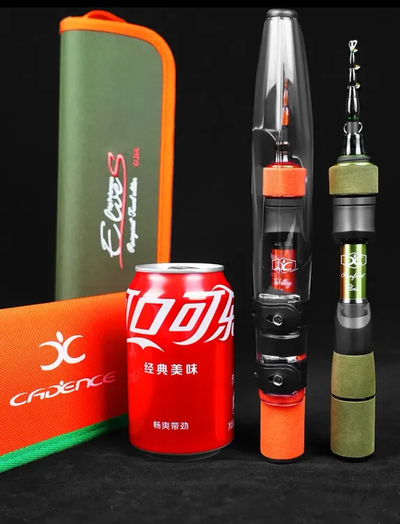 凯登司精灵超短节迷你微物伸缩路亚套装竿便携多节UL快调马口竿