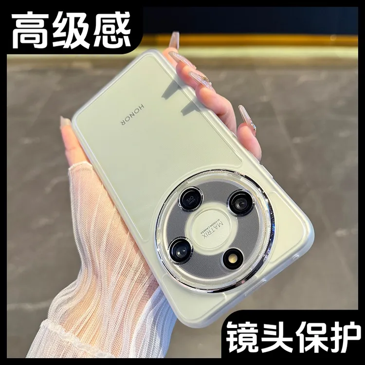 适用于荣耀x70手机壳新款超薄透明honerx70全包镜头x60硅胶防摔50
