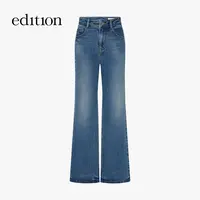 【商场同款】edition2025冬季新款复古微喇棉弹牛仔裤#EBE4JEN003