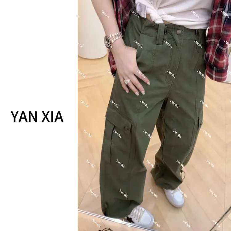 宽松随性感~定制全棉抗皱工装裤  高品质必入款好货  23-368