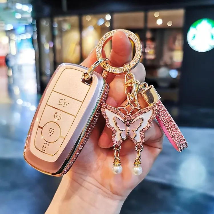 适用林肯航海家车钥匙套新冒险家飞行家林肯z领航员福特女壳高档