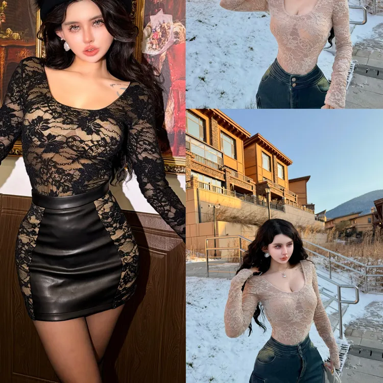 【万能性感蕾丝】原创设计连裆小衫