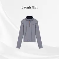 楚楚君 Laugh girl【极简天菜】立领半拉链笑脸长袖上衣CL531188J
