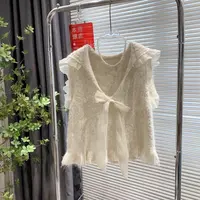 韩风chic气质甜美小香风时尚针织披肩马甲女早秋绝美超吸睛