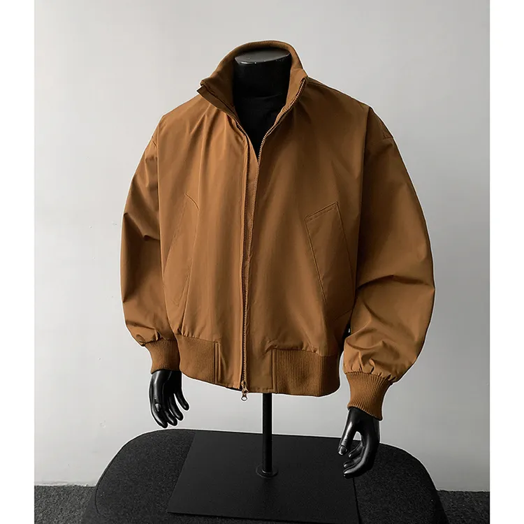 秋季新款立领飞行服夹克男生美式短款bomber休闲外套潮流百搭户外