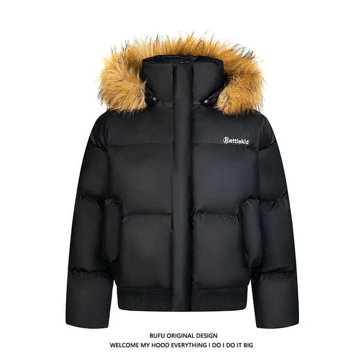 亿万少年BUFU美拉德服棉衣男女冬季加厚保暖cleanfit面包服短款潮