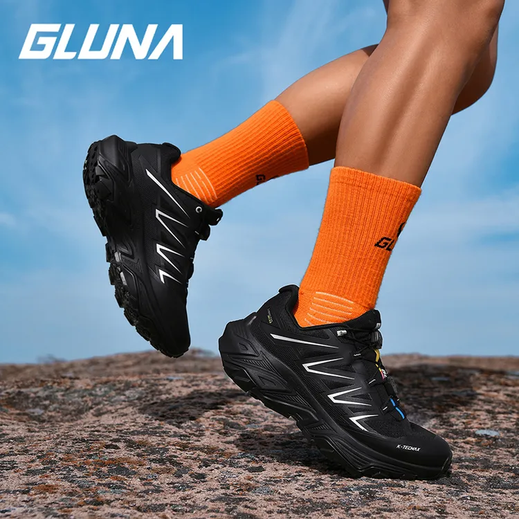 GLUNA【麒麟3.0峰峦】哥鲁纳越野跑鞋透气轻便徒步鞋户外防滑耐磨鞋