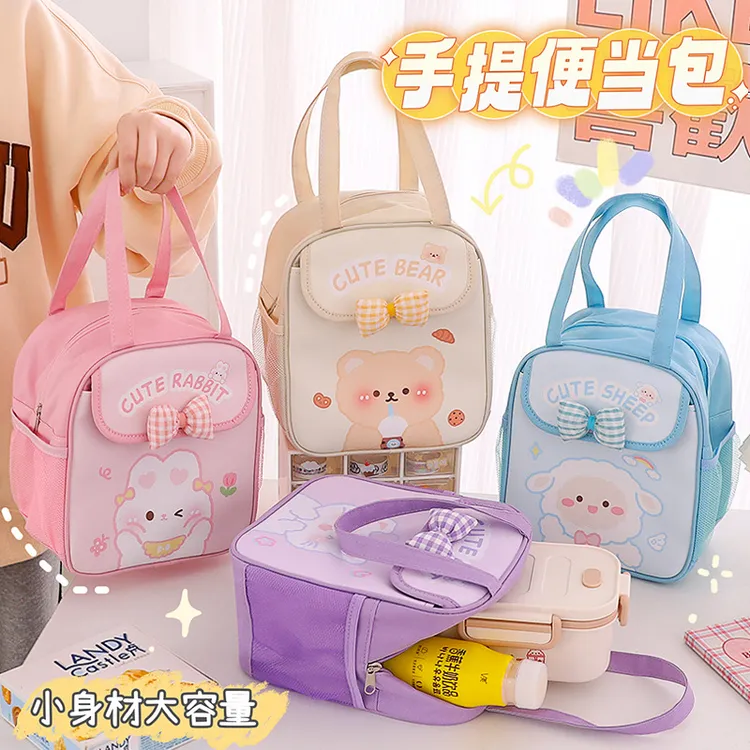 大容量手提饭盒袋 学生保温便当包收纳袋 加厚铝箔膜餐包袋子