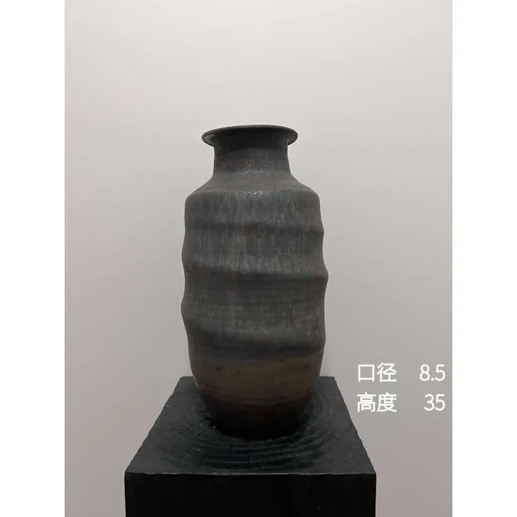 景德镇高温手工花瓶口径8.5高度 35