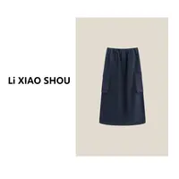 李小瘦大码女装【时髦攻略】新款宽松气质纯欲精致设计半身裙369D