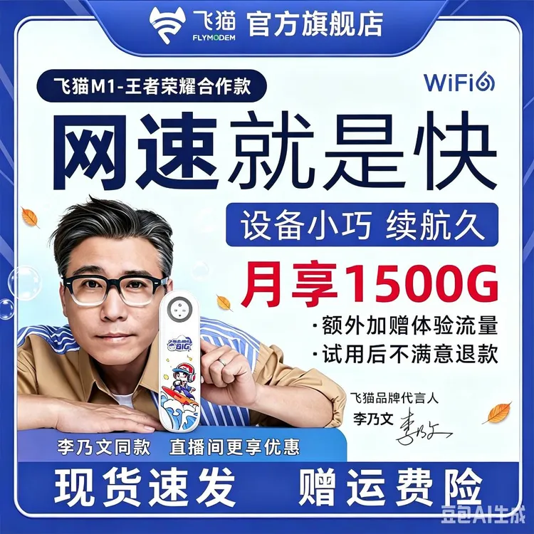 飞猫m1电池超长续航小巧便携无线网络随身wifi官方正品商品图
