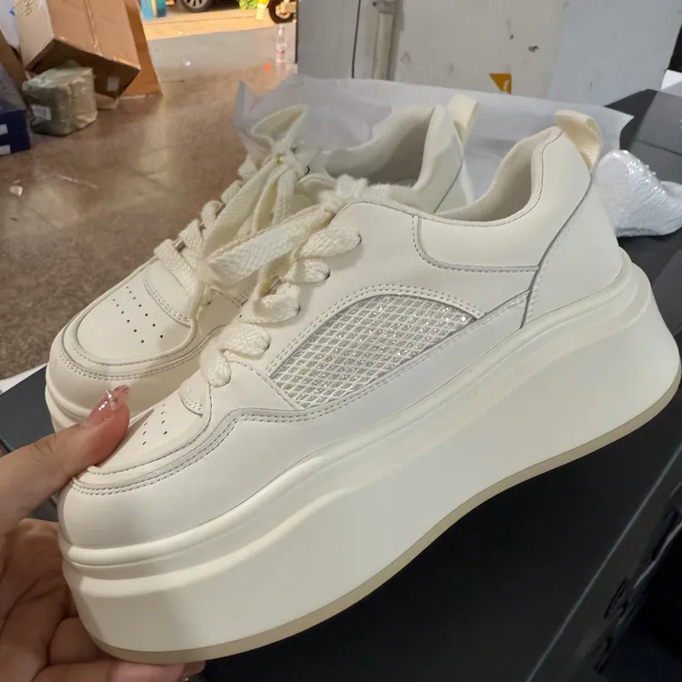 君君厚底小白鞋跟高5.5厘米左右48244