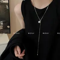 钛钢项链 【绮可儿】可调节钛钢项链女款小众轻奢高级感配饰