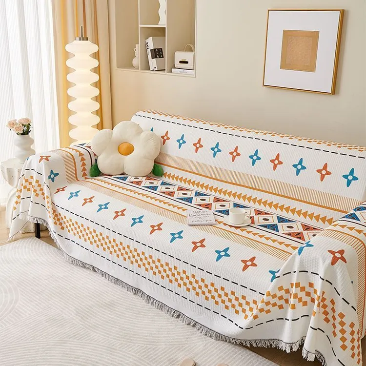 新款沙发全盖布巾ins风北欧一片沙发垫四季通用防猫防滑沙发套罩