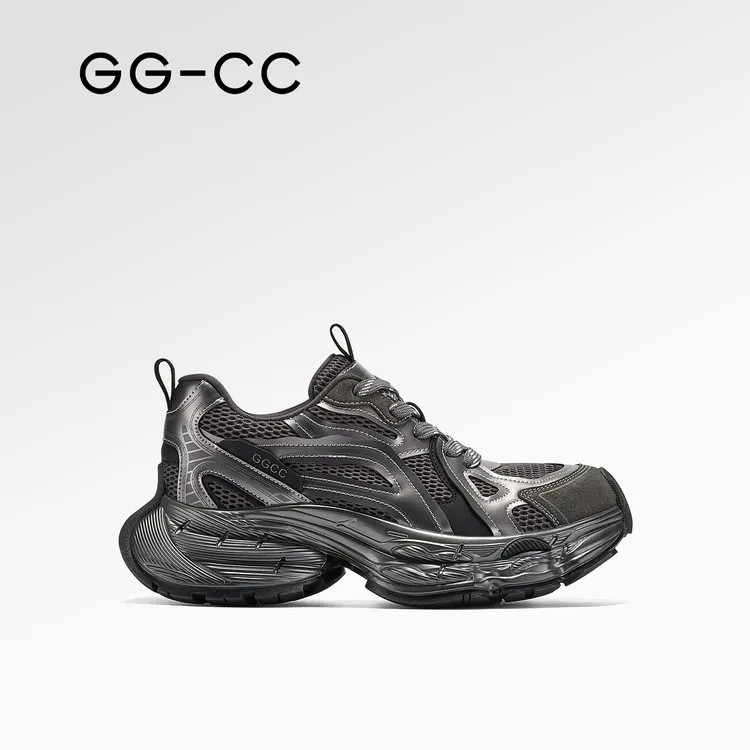 【潘多拉星】GGCC2026年春季新款潮流复古厚底老爹鞋女8674