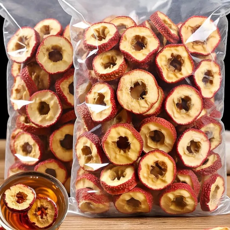 高品质精选无核山楂中心圈•山楂干头茬大片中心圈肉厚可泡茶煲汤