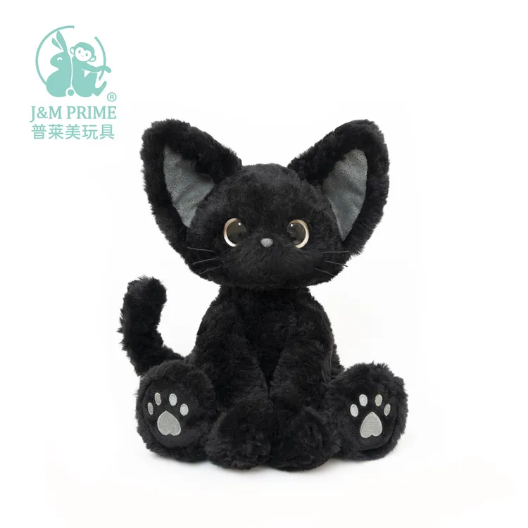 J&M PRIME普莱美猫咪KUKI卡奇黑猫德文猫咪玩偶毛绒玩具娃娃礼物