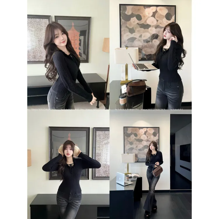 【极简辣妹】温与柔 惊呆了！这件既甜美又显瘦~好喜欢这个小毛衣