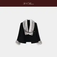 YN-SHUZE【雪影】设计师秋冬短款澳毛外套 SZ-YNB-WT5001