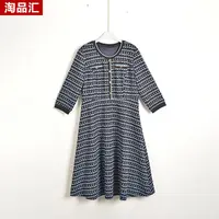 GPE3【专柜捡漏】中高端时尚女装DQB-连衣裙8426-蓝色