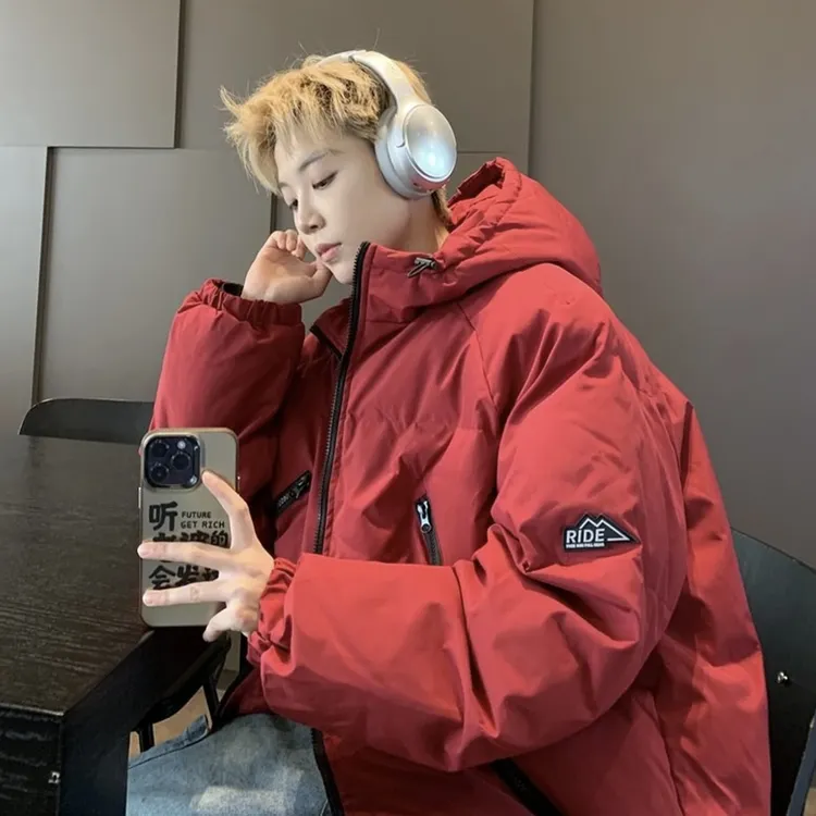 冬季情侣拉链工装连帽保暖情侣冲锋衣夹克棉服棉衣加厚外套 MY888