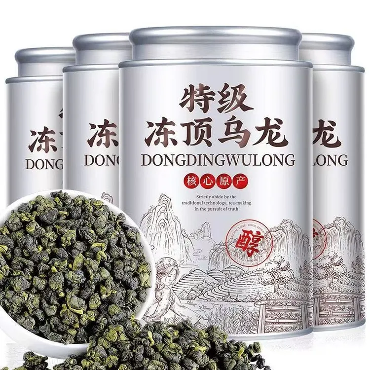 特级冻顶乌龙茶茶叶碳焙正宗台湾高山茶浓香型新茶罐装好茶
