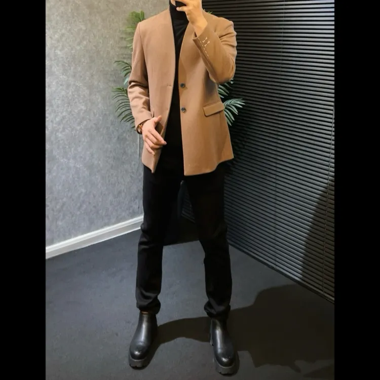 时尚高品质·无领羊毛混纺·西服外套‖25早秋新款·轻奢系列BLN