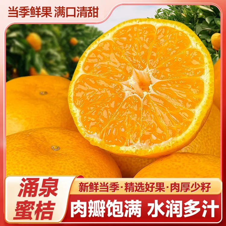 正宗浙江临海涌泉蜜桔当季新鲜采摘蜜橘无籽水果