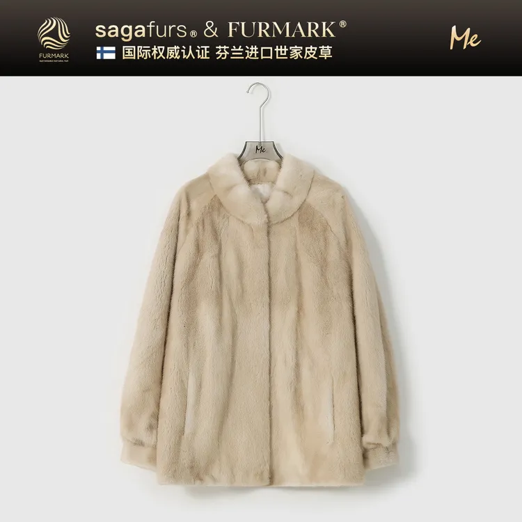 ME【芬兰进口贝加尔水貂（抽刀）】北欧原色水貂直立毛针皮草MESA3137