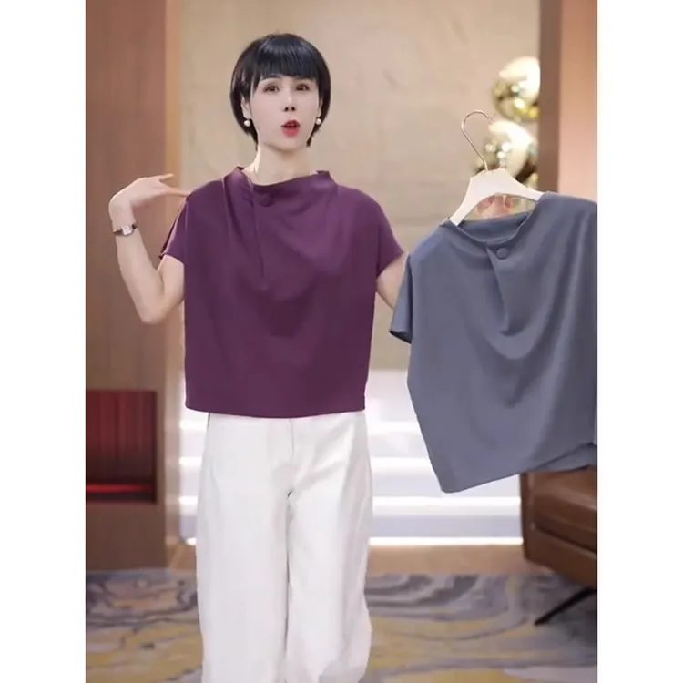 巨推荐，好穿！高端设计感套头小衫2025夏季新款设计感别致纽扣上衣