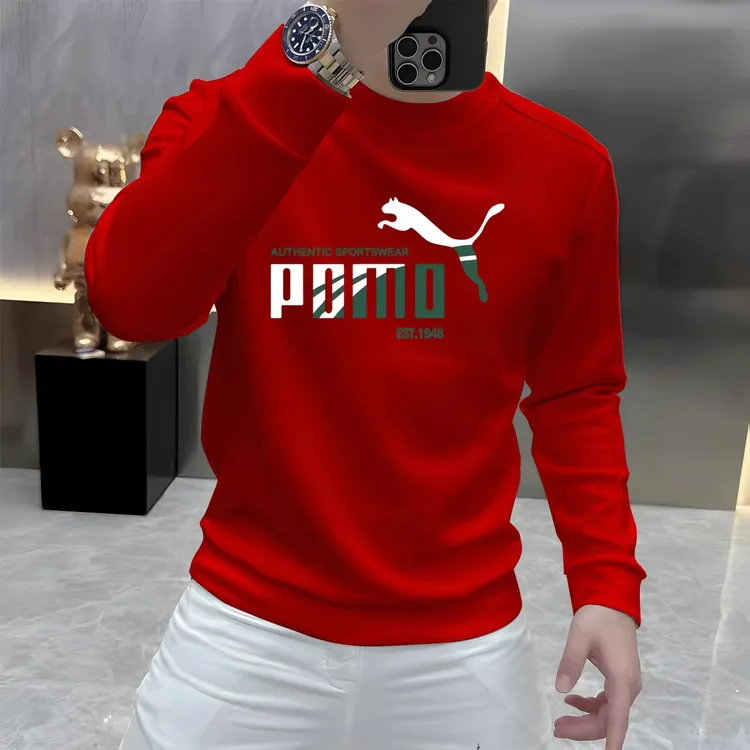 潮牌重磅圆领卫衣长袖百搭加绒帅街头休闲秋冬季时尚男士潮流卫衣