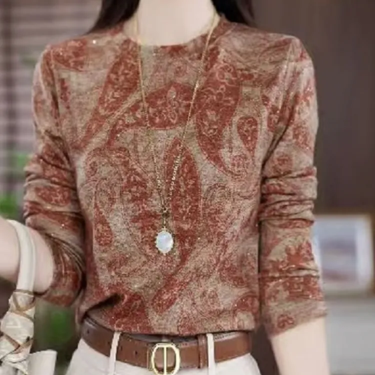 2025新款时尚百搭气质宽松减龄长袖2191