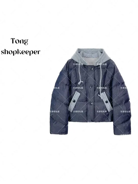 QJ/彤掌柜1682673 冬季2025静奢抽绳连帽通勤时髦厚实保暖羽绒服