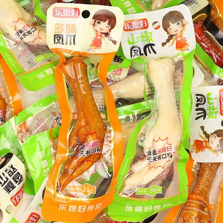 乐媳妇多味鸡爪卤味泡椒山椒味凤爪网红鸡脚办公休闲零食小吃