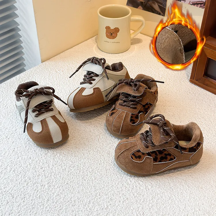 2025年秋冬季新款儿童轻便德训鞋加绒保暖休闲运动鞋A618/A630 TY