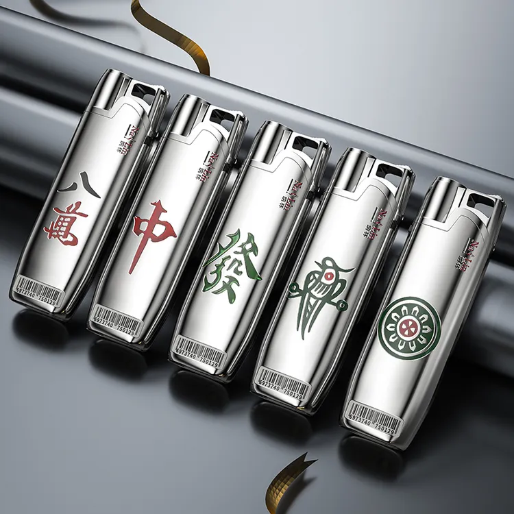 NaLin/纳林25新款金属创意打火机防风直冲蓝焰批发高端可充气定制