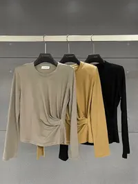 LQ LIMCIAO侧扭结显瘦长袖上衣 10098（福福）