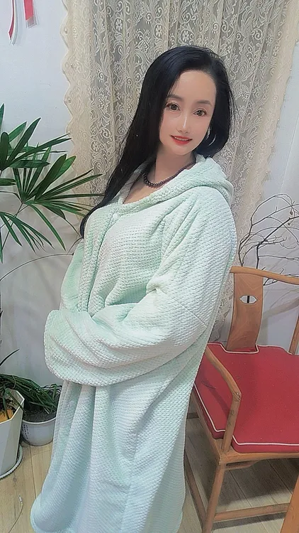 男女同款宽松吸水家居孕妇洗浴睡衣大码商超撤柜百搭