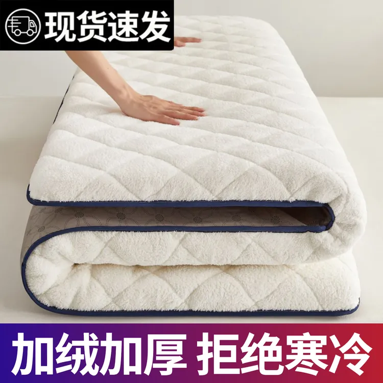 通用保暖床褥1米2乘以1米9床垫睡垫榻榻米家用加绒加厚单人床褥垫商品图
