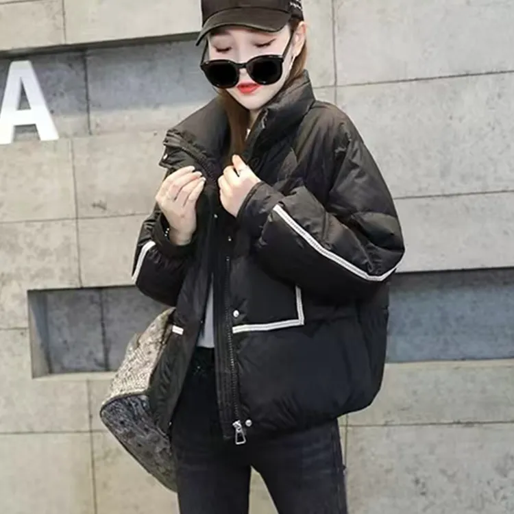 8冬季新款2025棉服女短款韩版宽松立领棉衣女ins面包服小棉袄外套