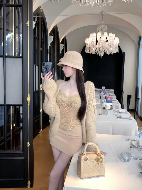 栗木之秋 秋季新款纯欲显瘦千金清冷感贵系衣服气质性感小众套装
