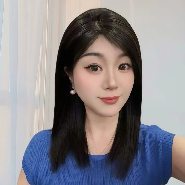 【超自然胎毛碎发】全真发38cm仿真大头皮锁骨发双递针全真发全头套