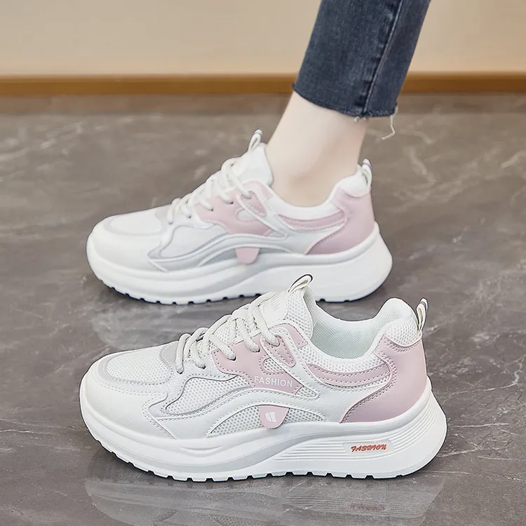 2025春季韩版阿甘鞋新款老爹鞋女学生运动跑步休闲厚底增高女鞋