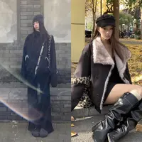 【近岸停歌】毛毛外套 秋冬季时尚百搭通勤气质HD毛毛外套254F4693