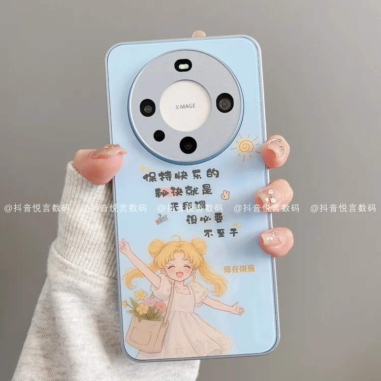 金属玻璃适用华为mate70pro/60/50/40/30苹果16pro小米少女手机壳